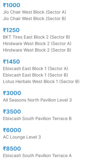 IPL Tickets Price Mohali PCA IS Bindra Stadium ipl tickets