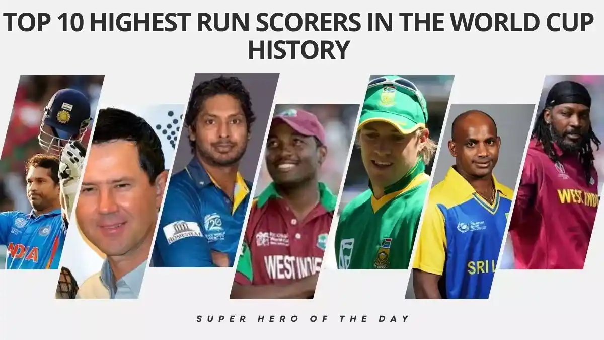 The Top 10 Highest Run Scorers in the World Cup History,One who Surprised at Number 1