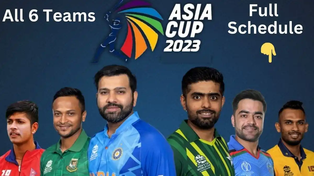 Asia Cup 2023 Start Today Check Schedule Squad and Streaming Info
