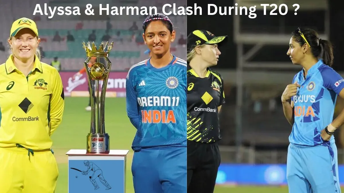 Alyssa-Healy-and-harman-preet-kaur-clash-during-T20I Series